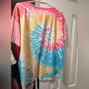 BiBi Colorful Tie-Dye Short Sleeve Tee